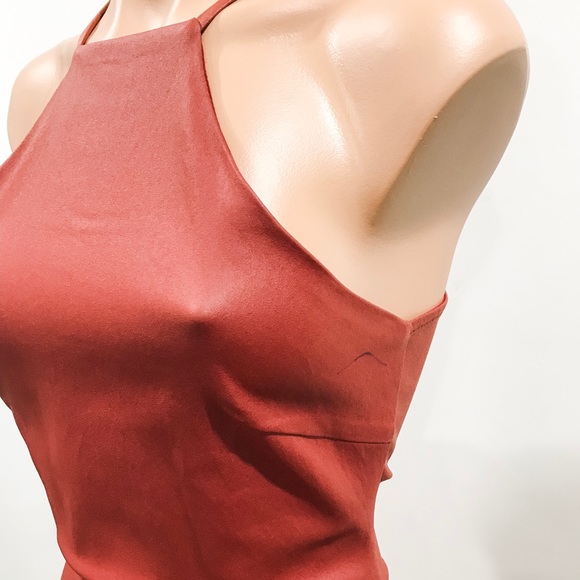 NEW! Guess Deep Red Bodycon Sexy Club Dress S - Picture 2 of 4